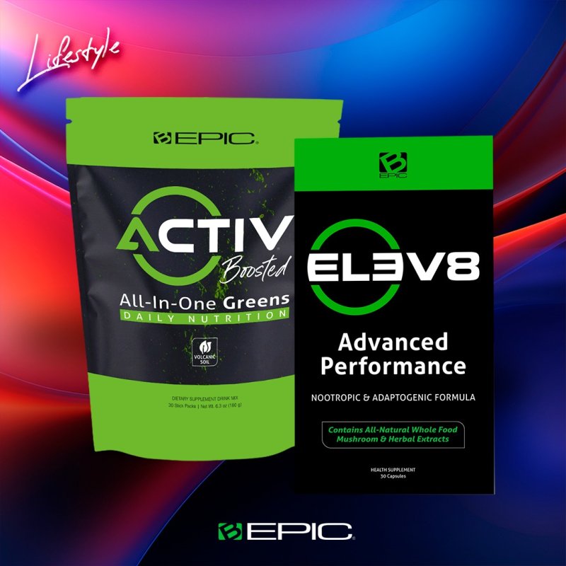 Elev8 and Activ Greens Leader Pack (1) Box (1) pouches Lifestyle Qualified