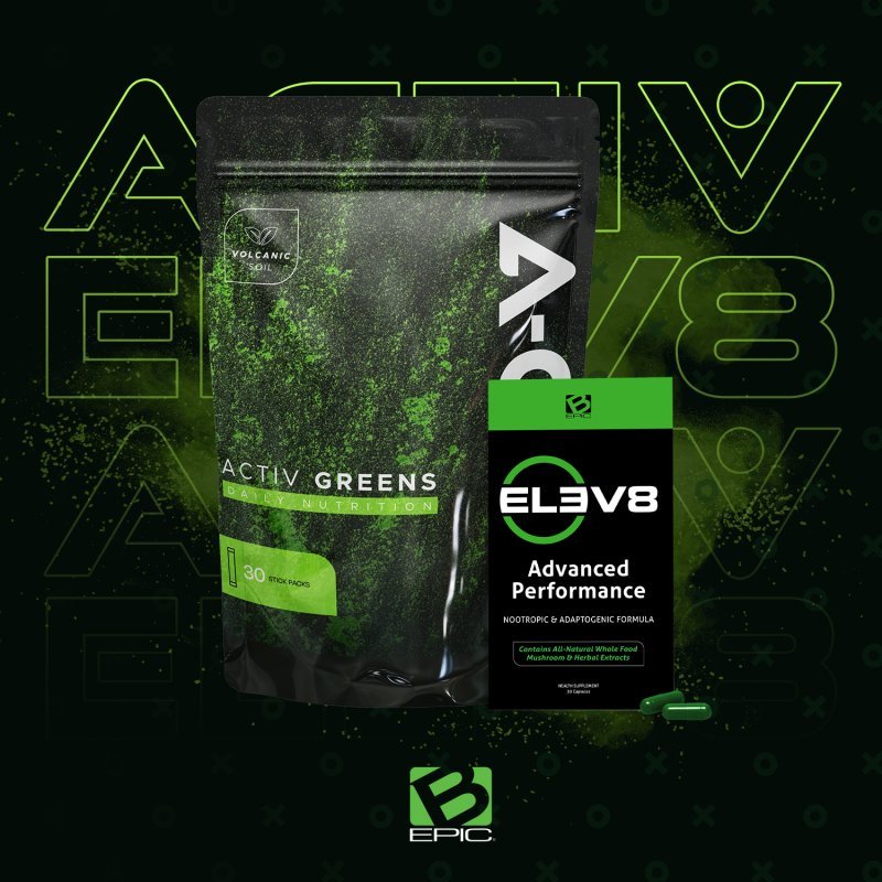 Elev8 and Activ Greens Customer Value  Pack (1) Box (1) pouches 