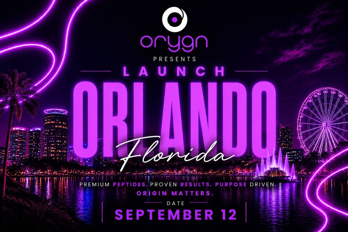 ORYGN Launch Event Orlando Fl.This event will be held on Sept.12 (Sat)-$75 per ticket 